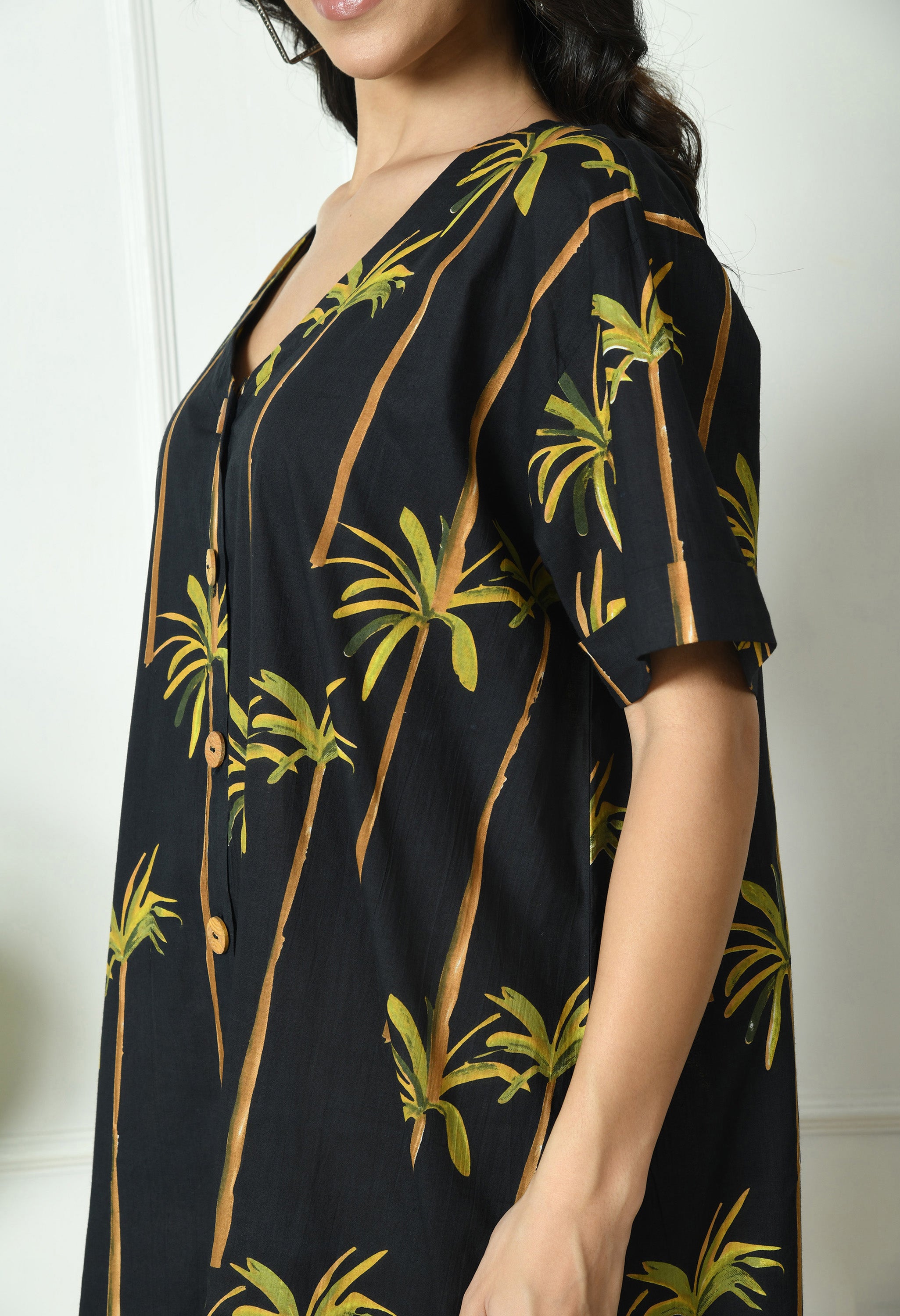 Tropical Print Dress