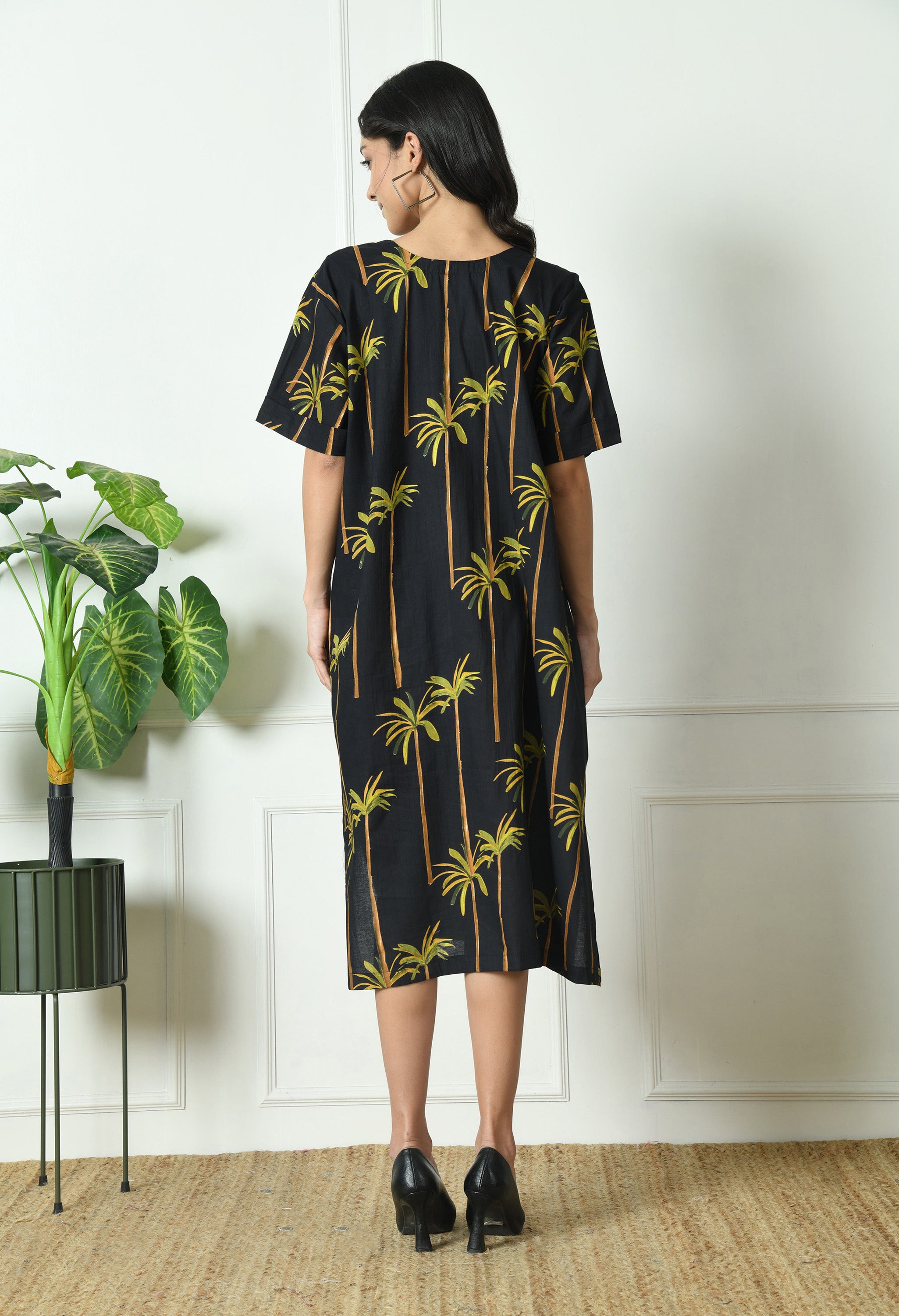 Tropical Print Dress