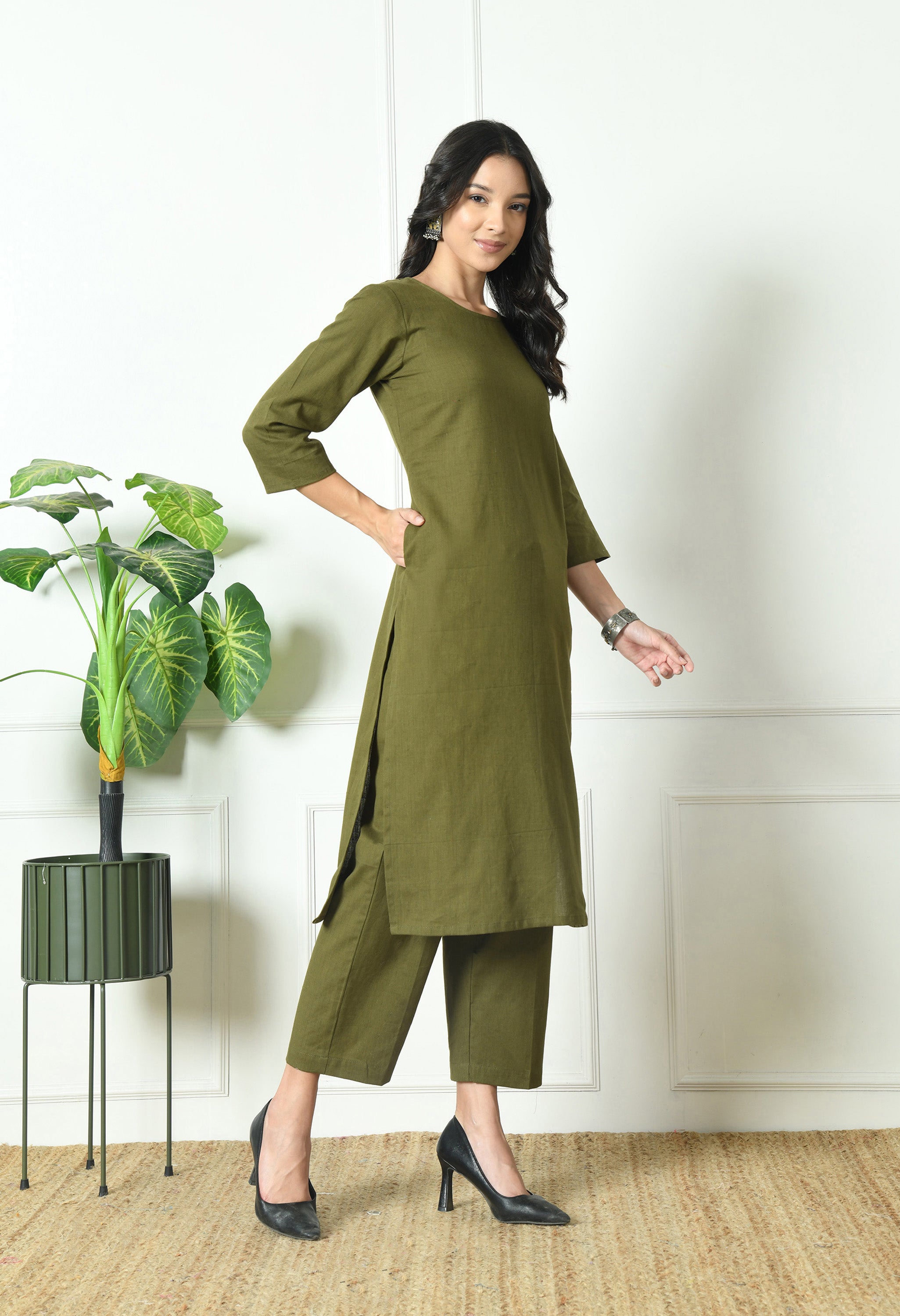 Olive Green Co-ord Set