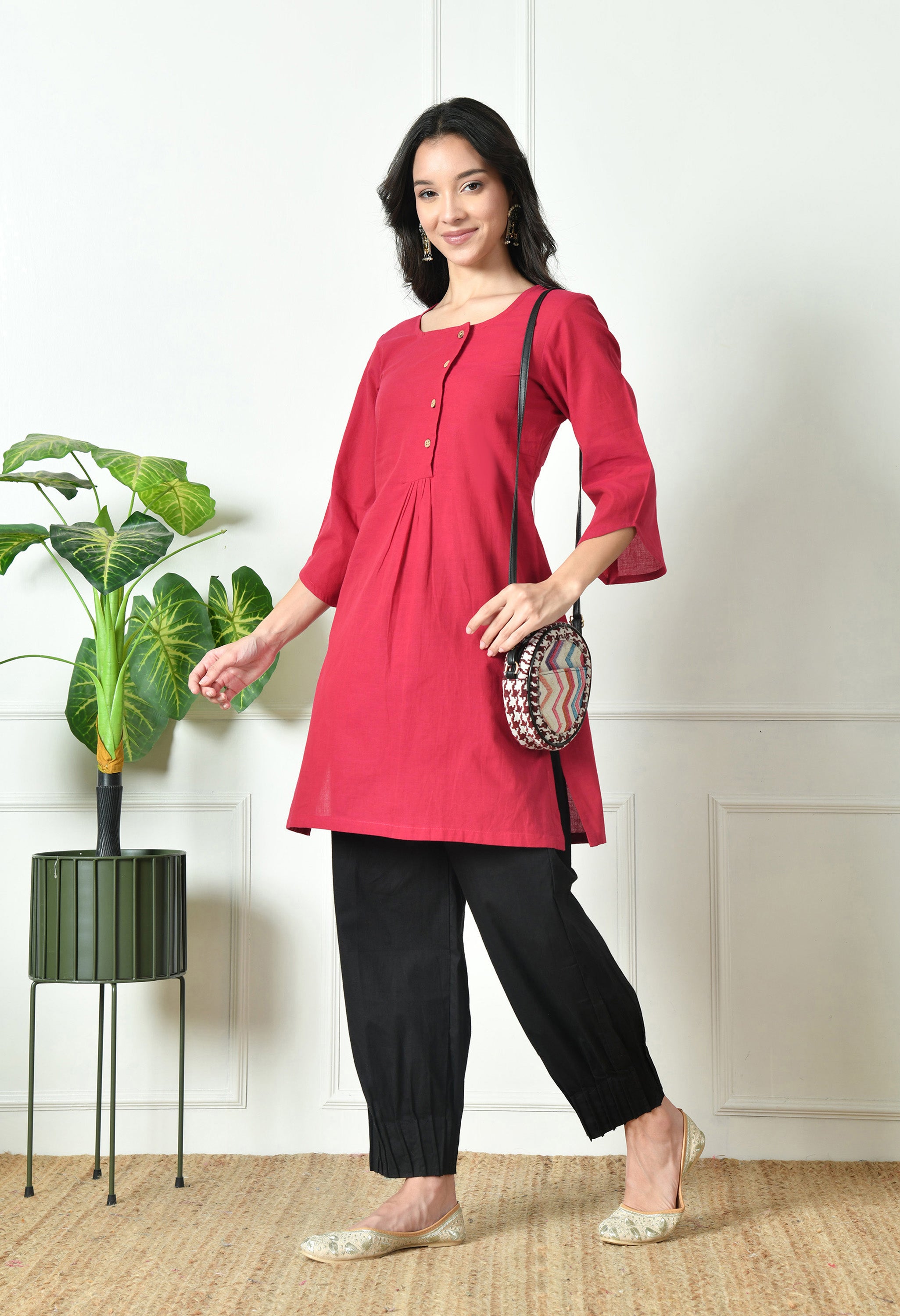 Black Pintucks Salwar