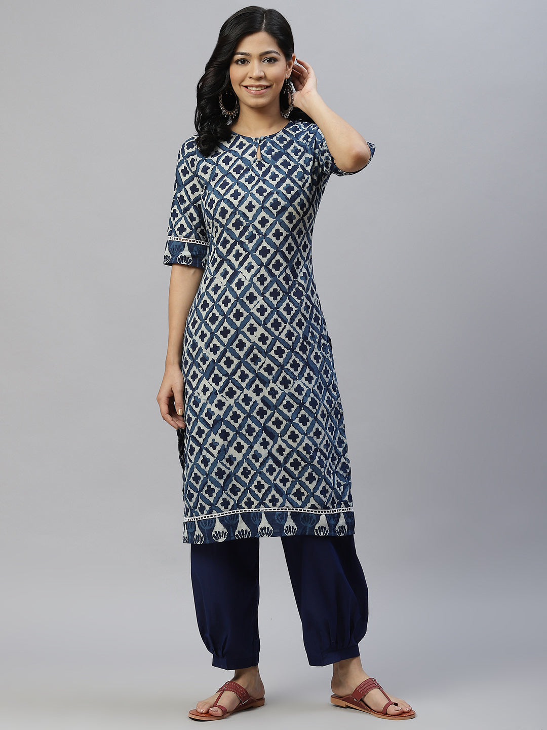 Women Indigo Blue Kurta