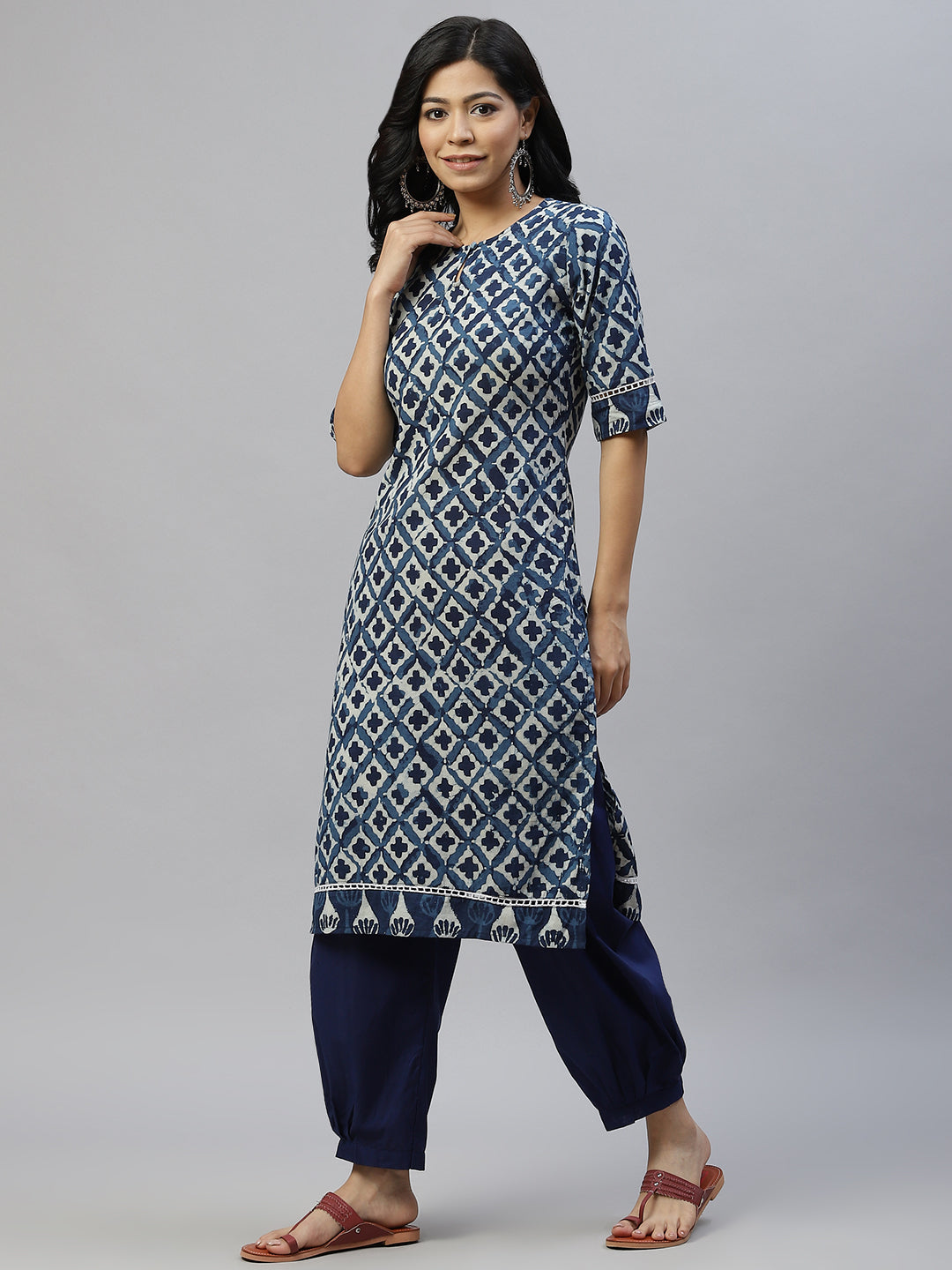 Women Indigo Blue Kurta