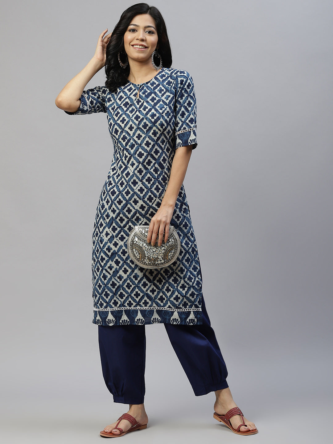 Women Indigo Blue Kurta