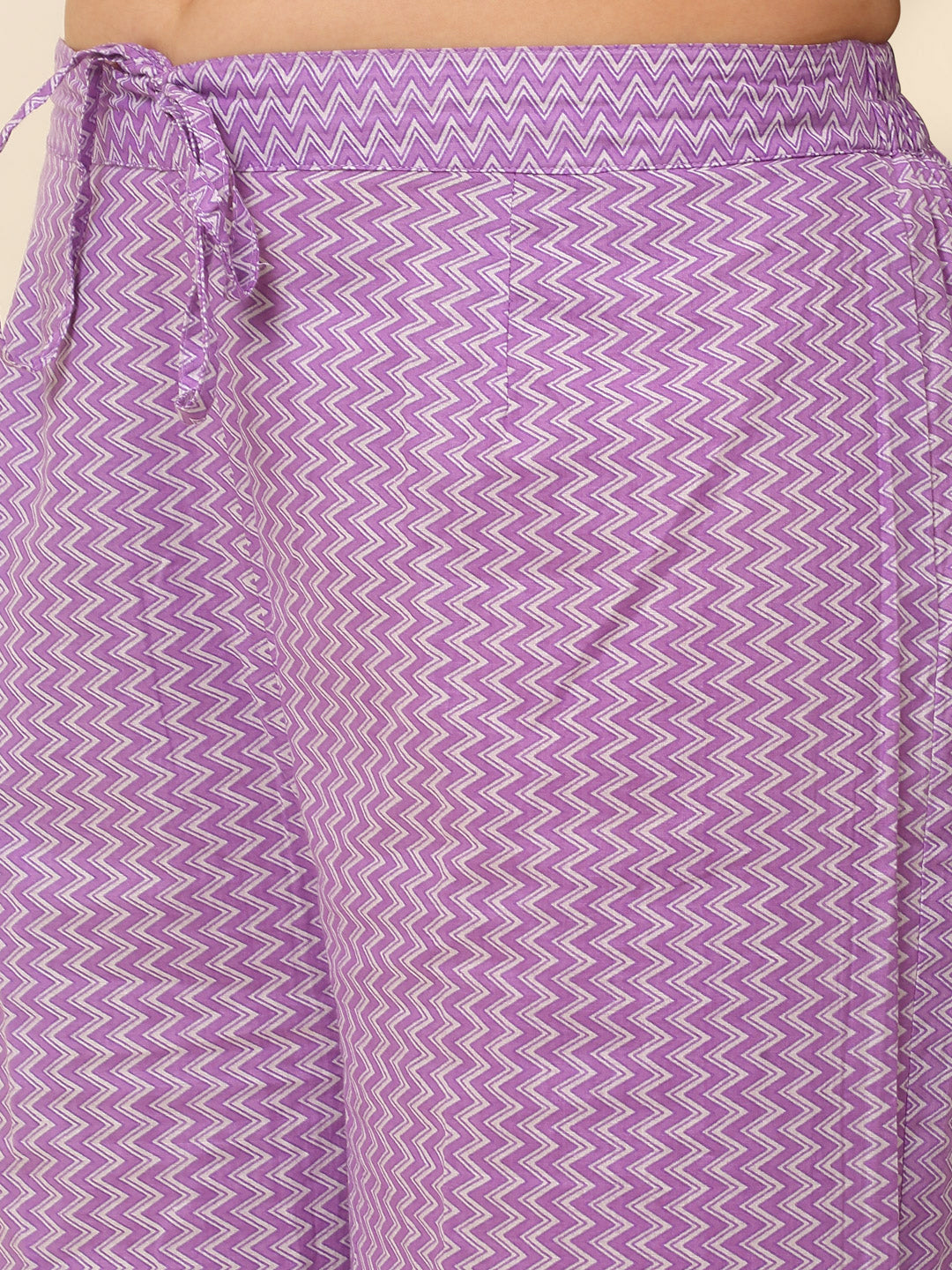 Women Mauve Geometrical Print Co-Ords