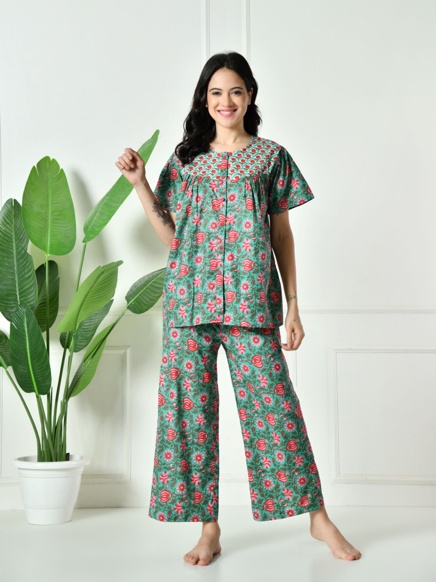 Women Floral Lounge set