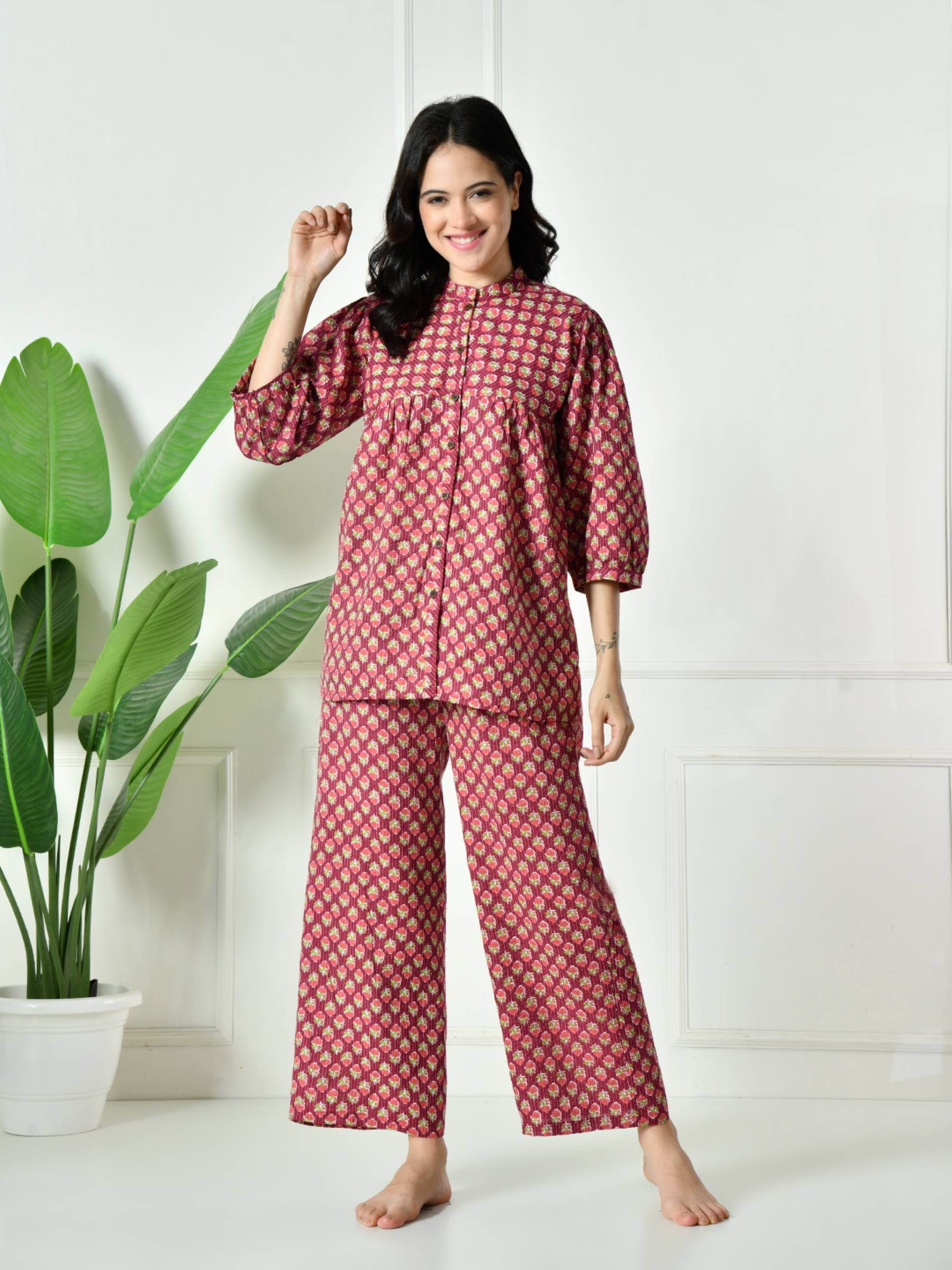 Women Floral Lounge set