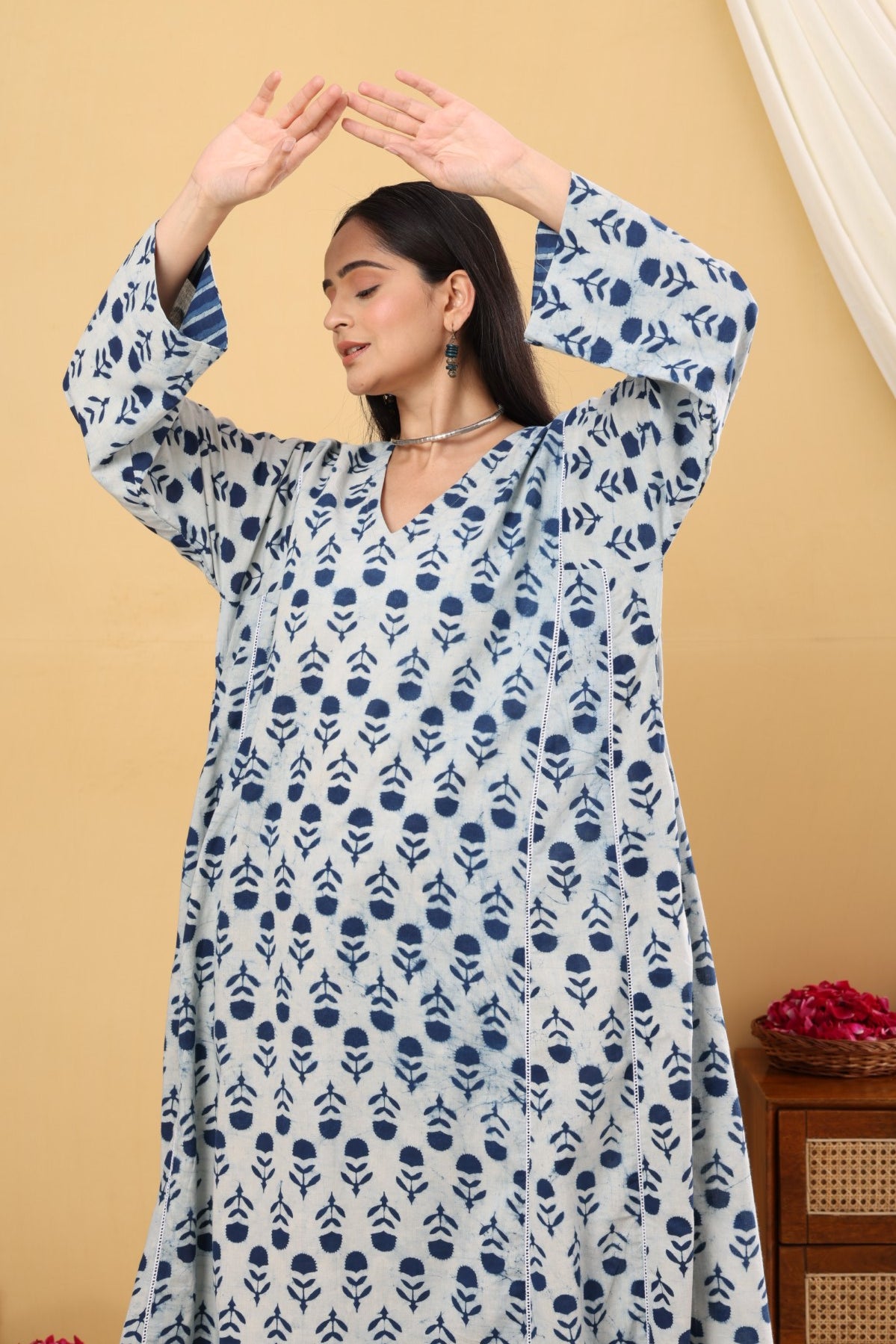 Indigo Easy Fit Kalidar Kurta set