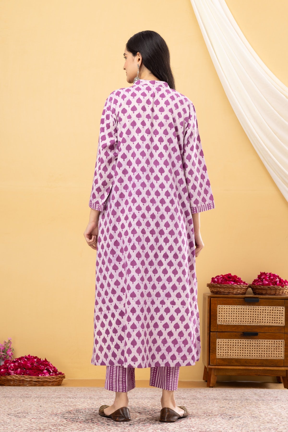 Onion Pink Easy Fit Kurta Set