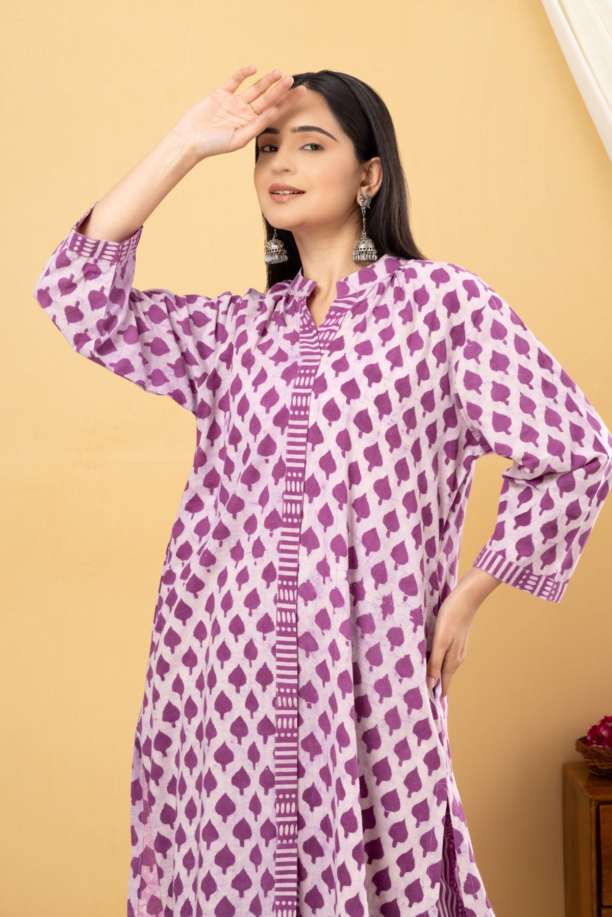 Onion Pink Easy Fit Kurta Set