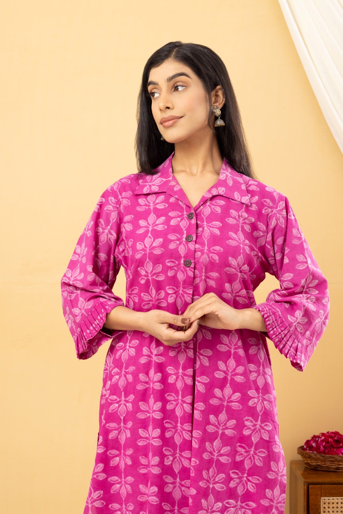 Dabu Pink Collared Co-Ord set