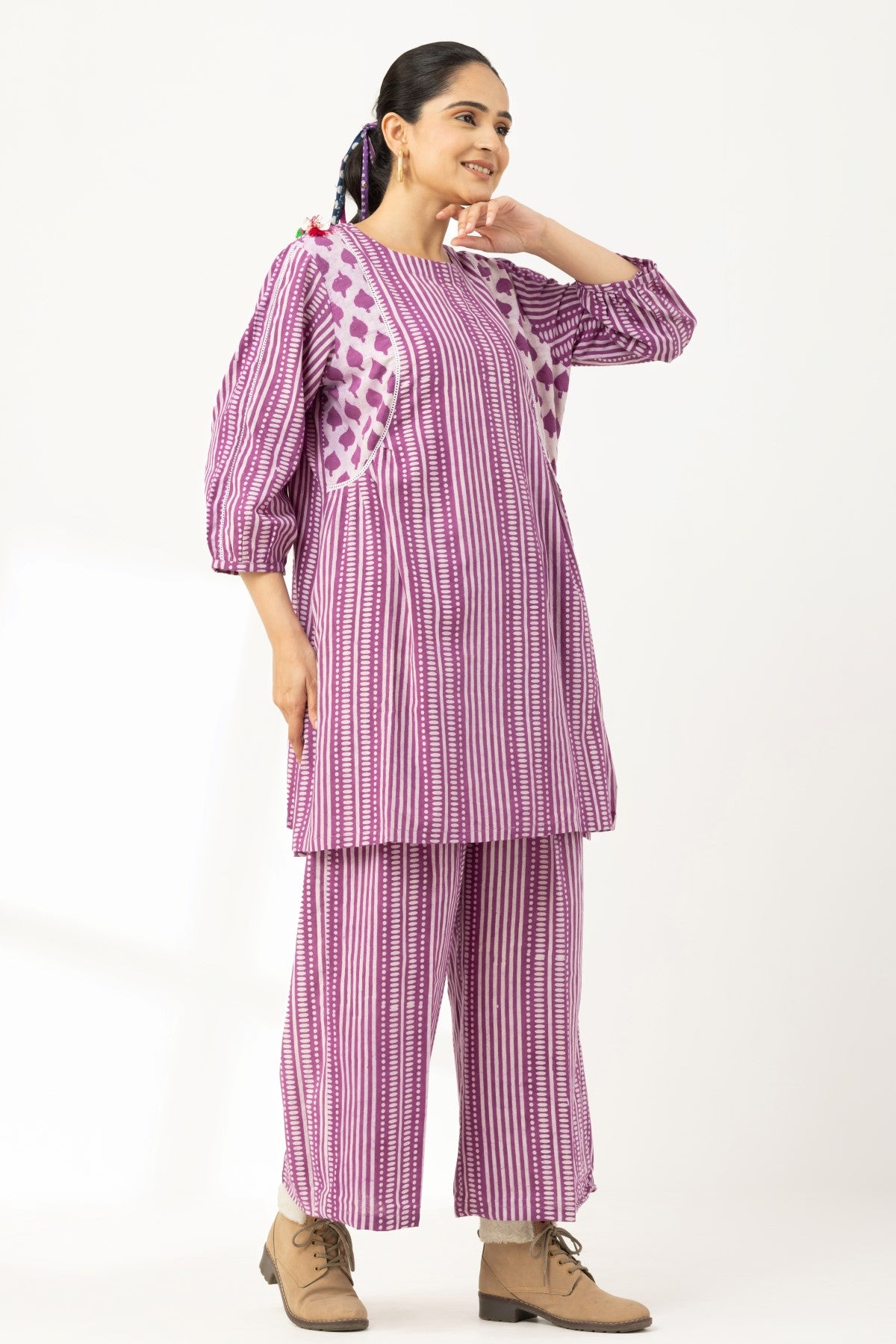 Dabu Onion Pink EasyFit Co-Ord Set