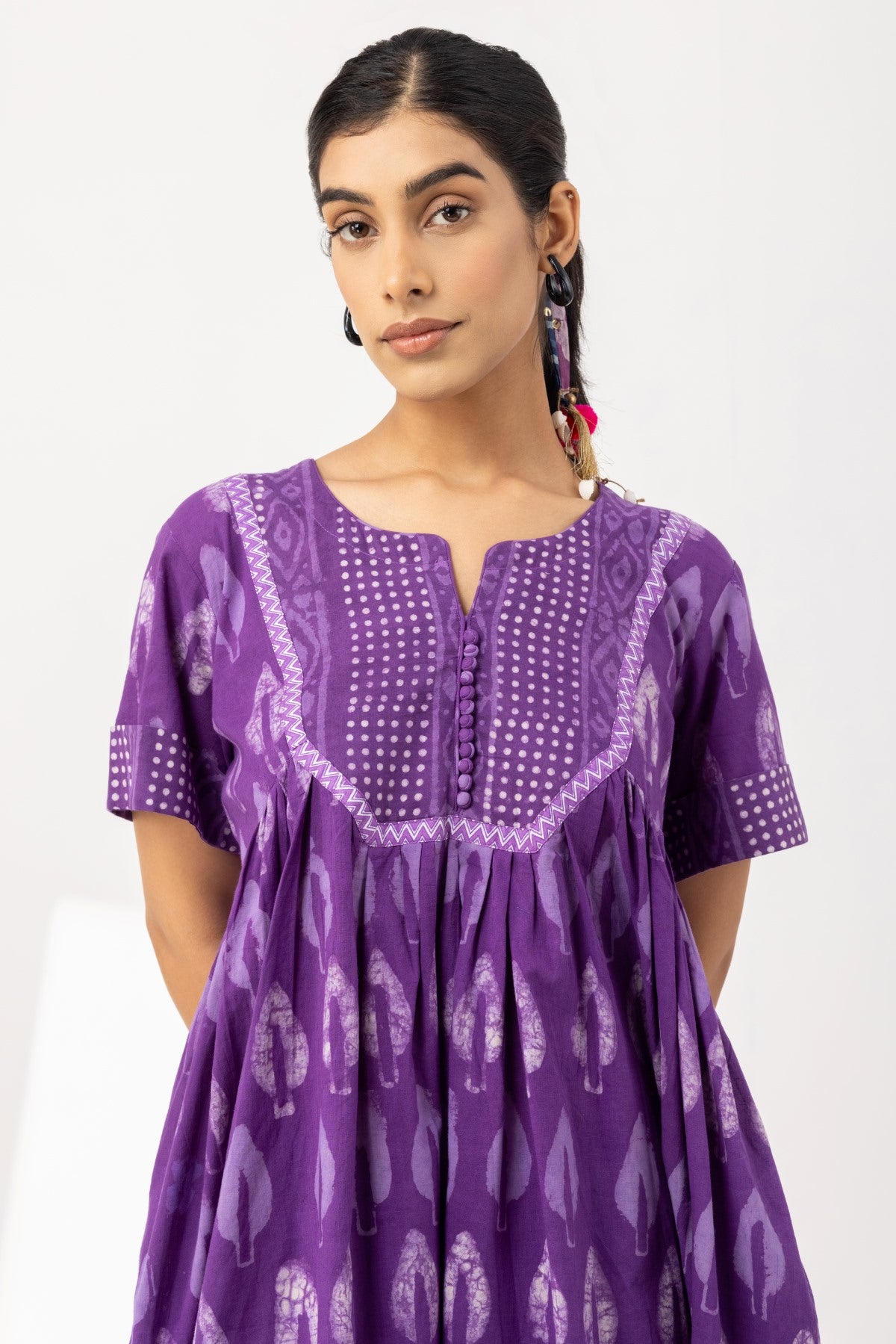 Purple Yoke Dress