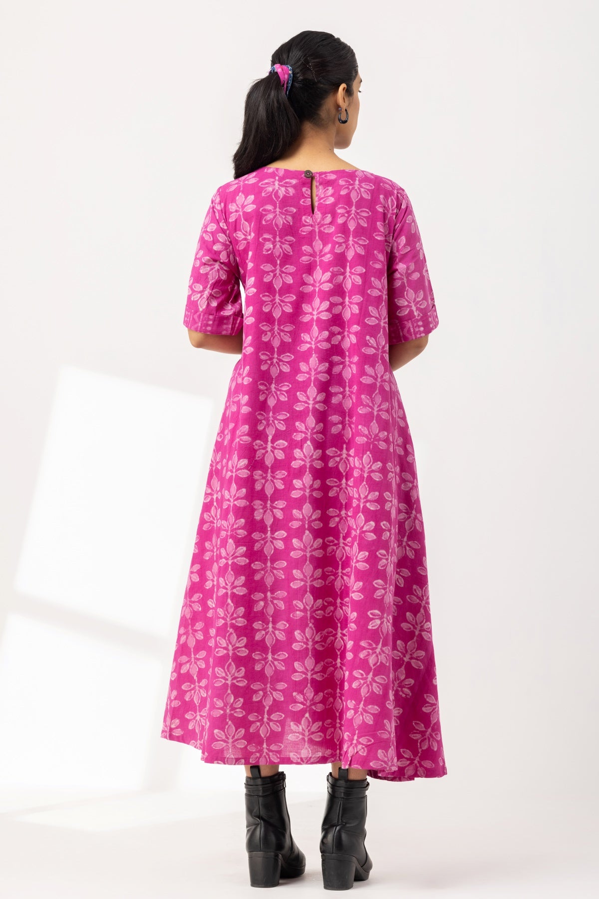 Dabu Pink A Line Flared Dress