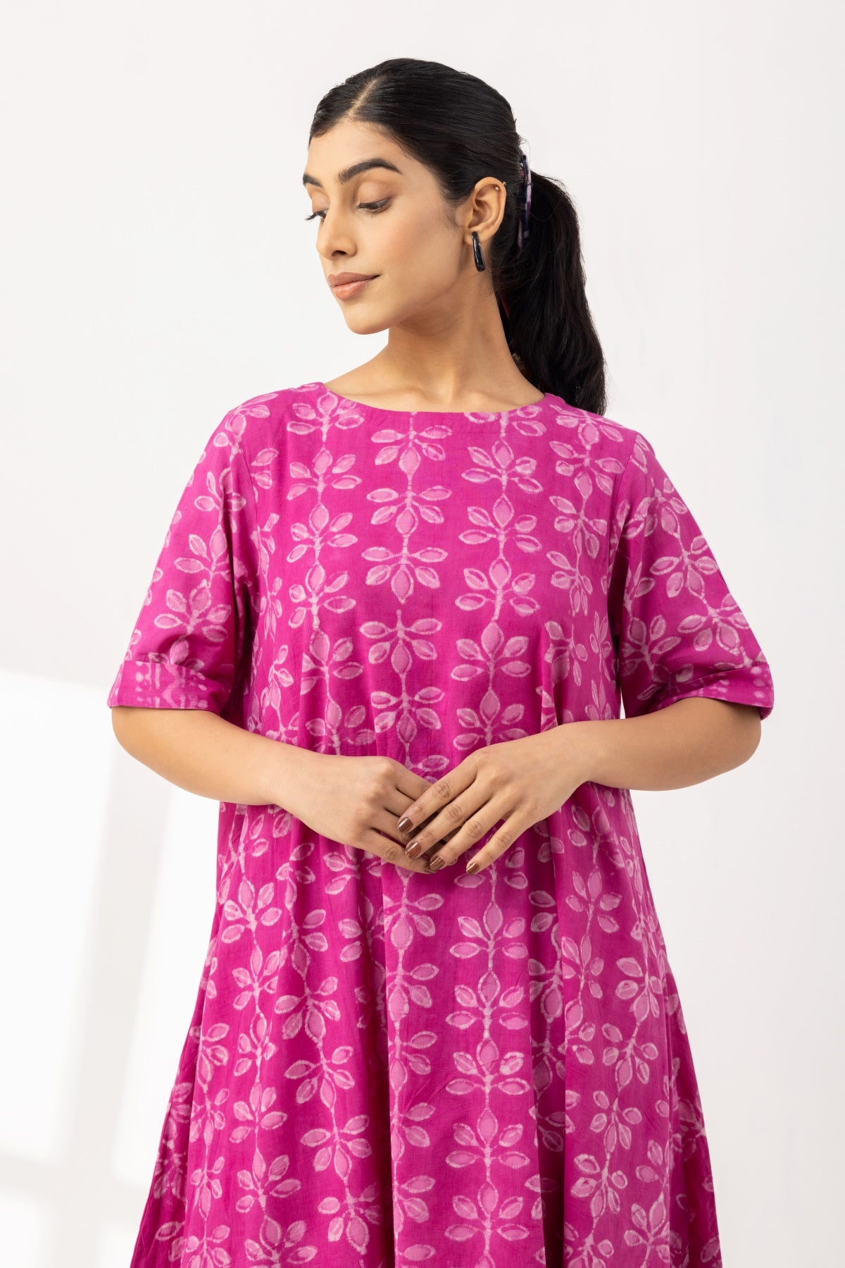 Dabu Pink A Line Flared Dress